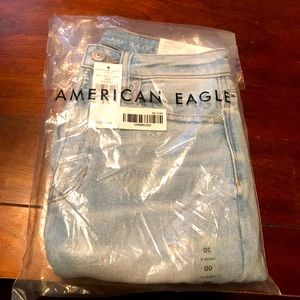 NWT American Eagle 00 Highest Rise Mom Jeans